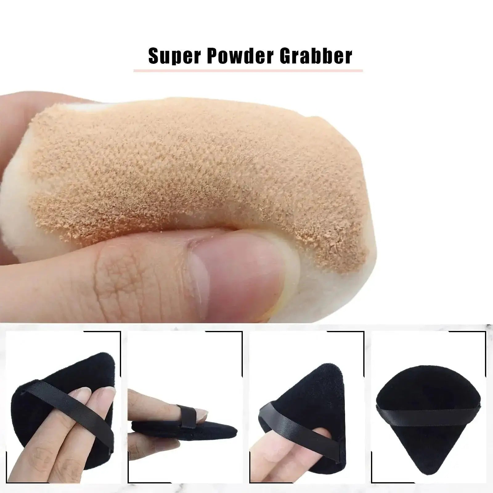 Velvet Triangle Makeup Sponge For Flawless Finish Easy Clean