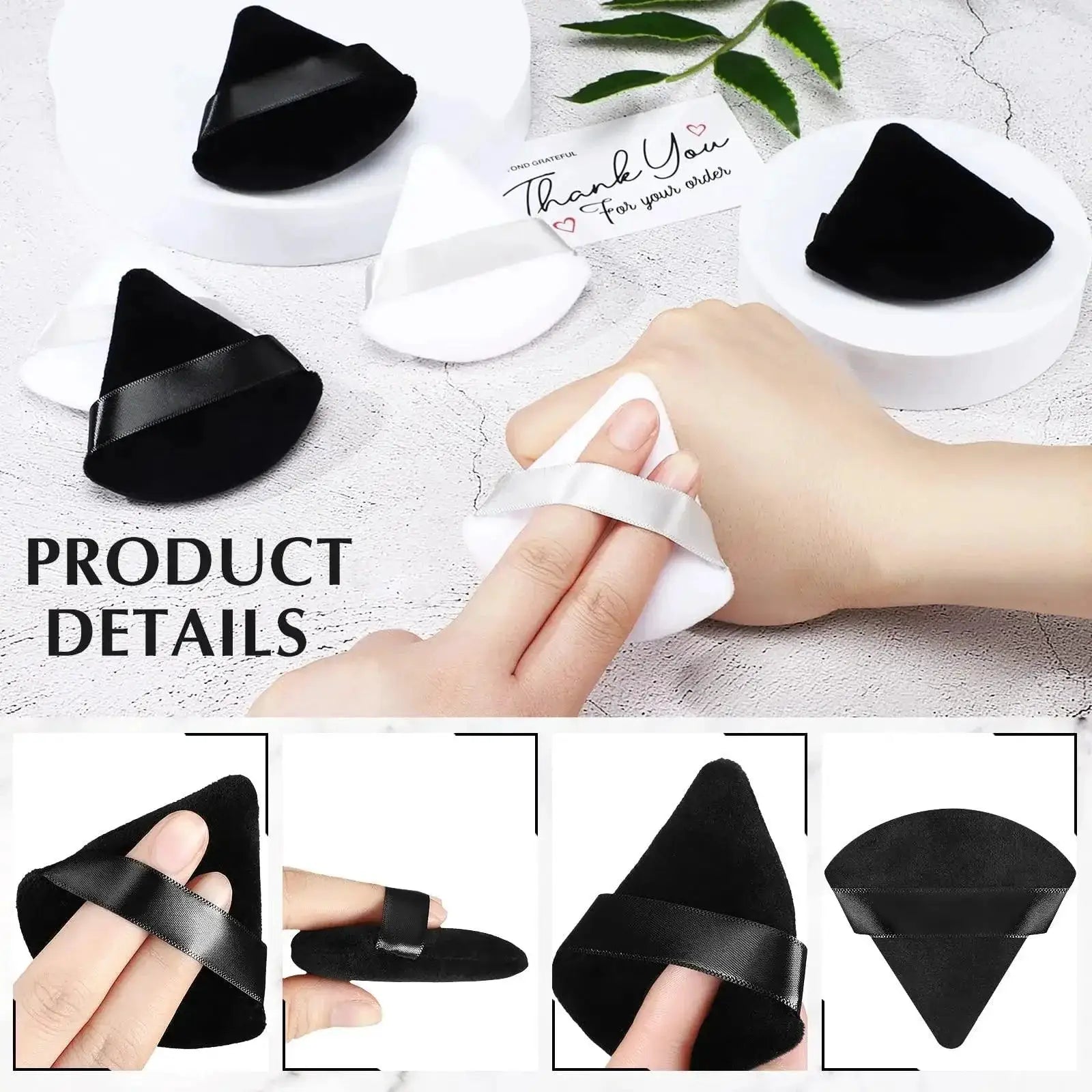 Velvet Triangle Makeup Sponge Set For Flawless Application
