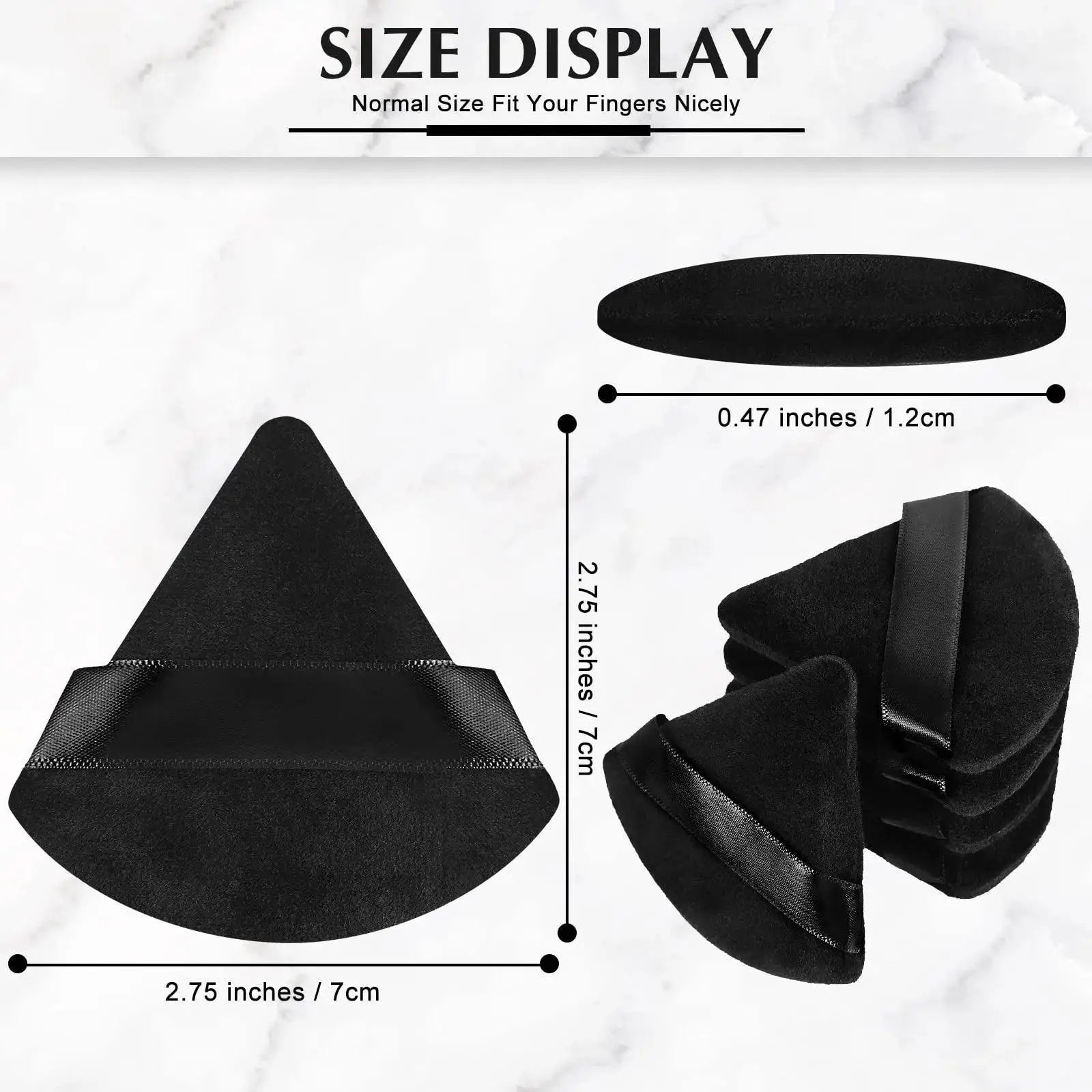 Velvet Triangle Makeup Sponge Set For Flawless Application