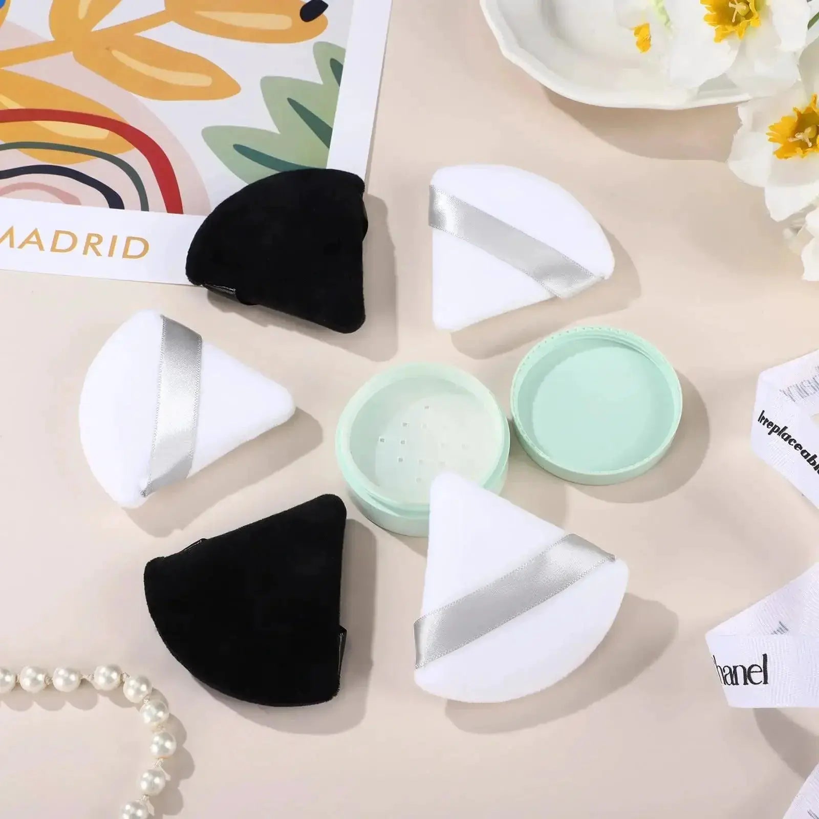 Velvet Triangle Makeup Sponge Set For Flawless Application