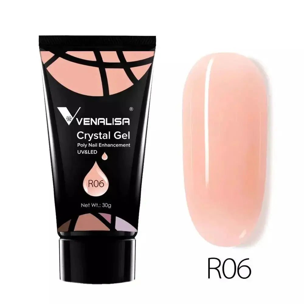 Venalisa Clear Poly Gel Fiberglass Nail Extension Kit