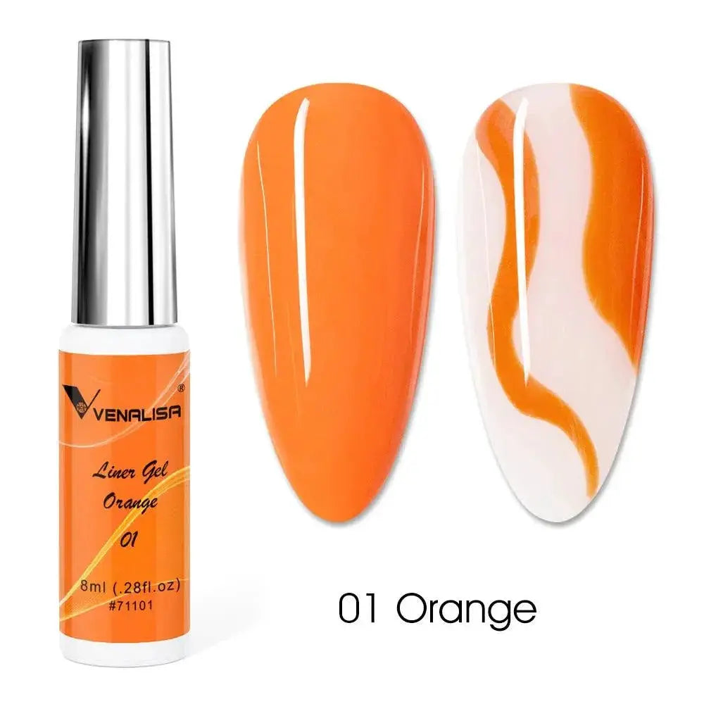 Venalisa French Nail Gel Polish DIY Glitter Art Kit 55ml