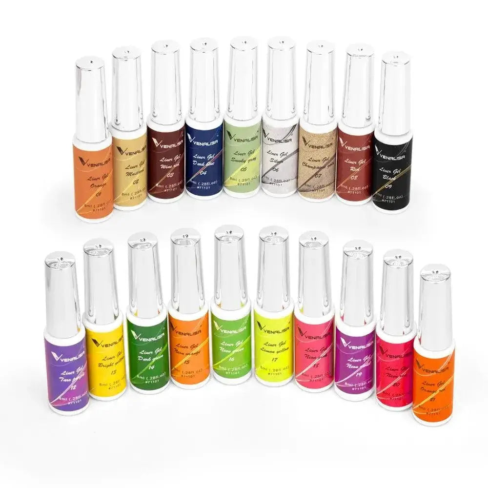 Venalisa French Nail Gel Polish DIY Glitter Art Kit 55ml
