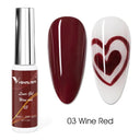 Venalisa French Nail Gel Polish DIY Glitter Art Kit 55ml