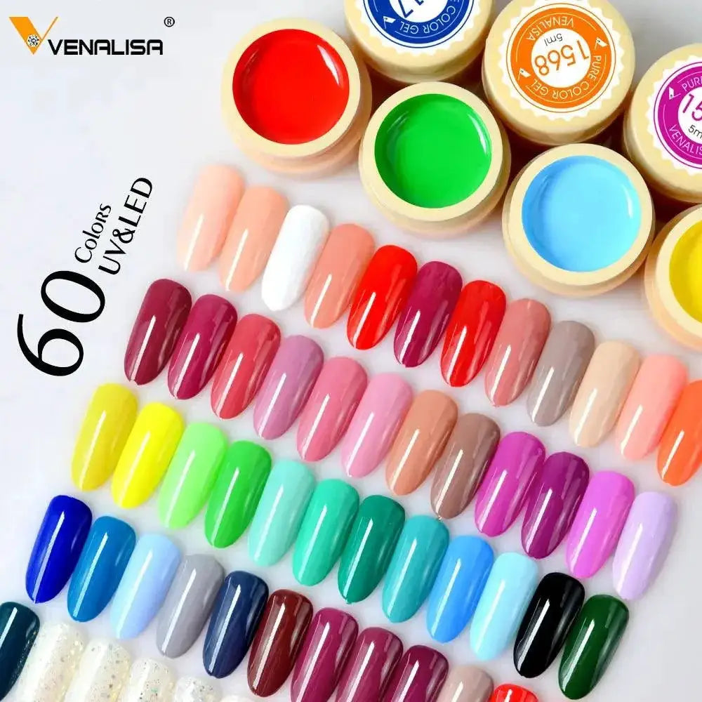 Venalisa Gel Polish Set 60 Colors Nail Art Essentials