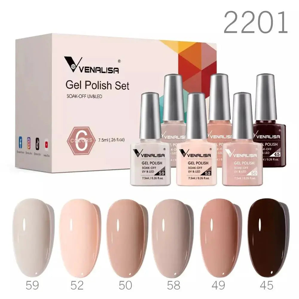 Venalisa Gel Polish Set Stylish UV Varnish Kit For Nails