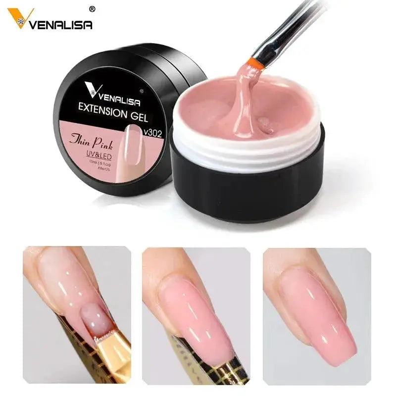 Venalisa Jelly Gel Nail Art Kit With 24 Colors And Glitter