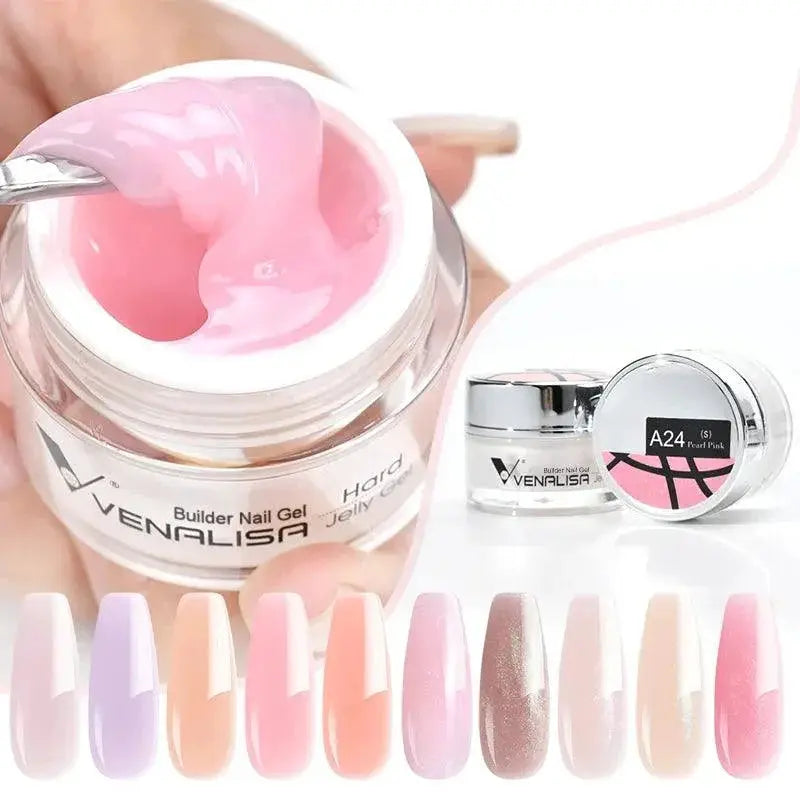 Venalisa Jelly Gel Nail Art Kit With 24 Colors And Glitter