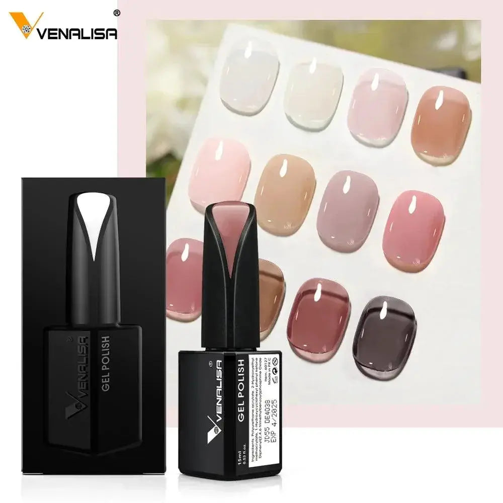 Venalisa Jelly Gel Nail Polish Kit Vibrant Colors Set