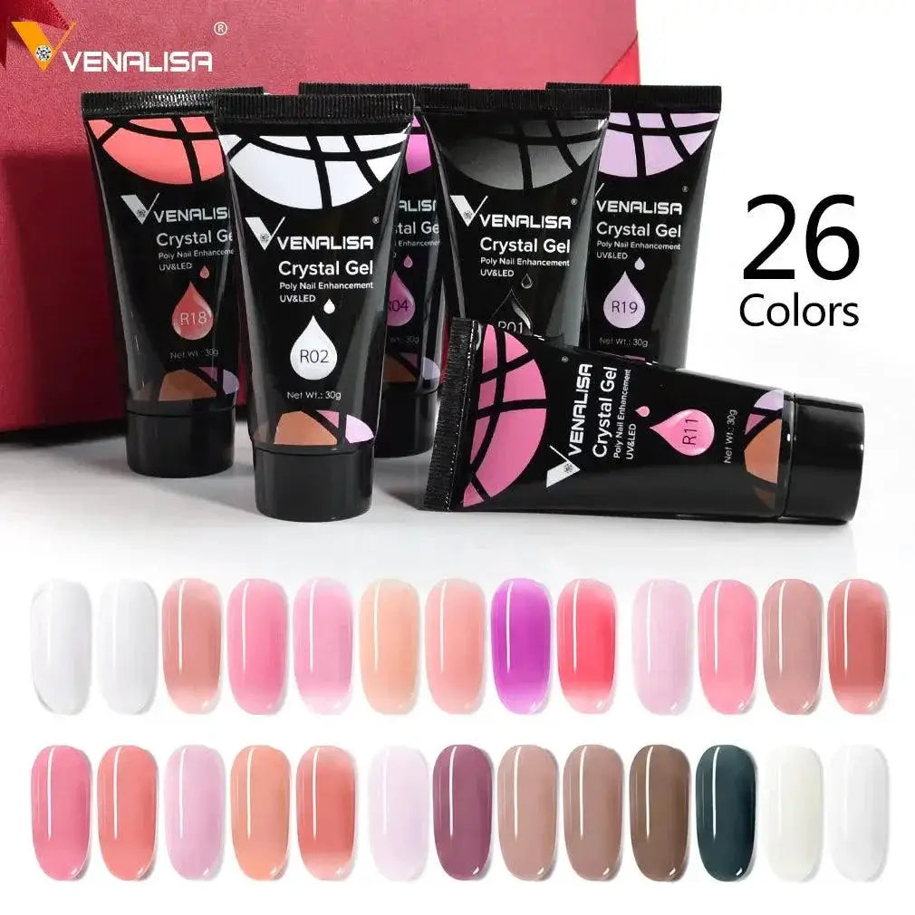 Venalisa Poly Gel Nail Kit French Nail Jelly Builder Set