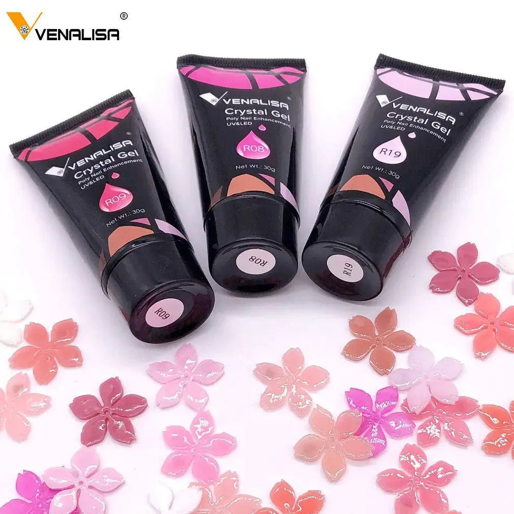 Venalisa Poly Gel Nail Kit French Nail Jelly Builder Set