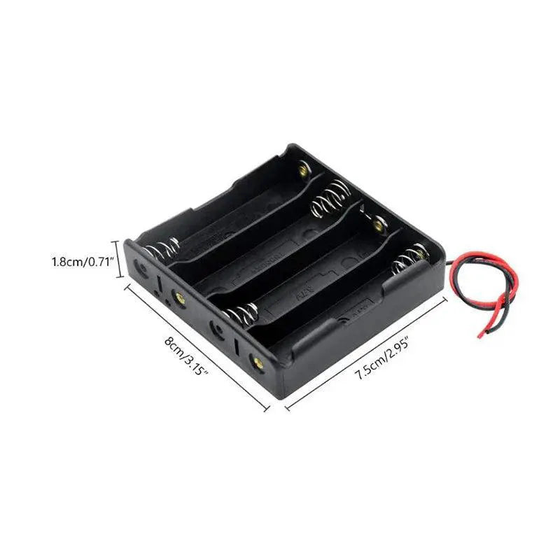 Versatile 18650 Battery Holder With Wire Leads 1 To 4 Slots