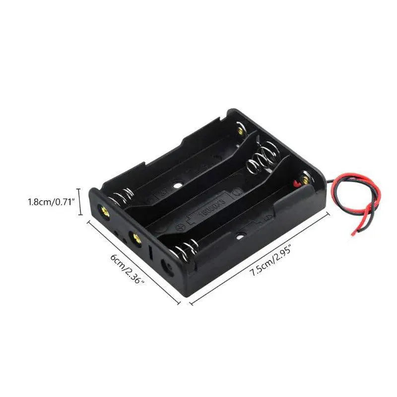 Versatile 18650 Battery Holder With Wire Leads 1 To 4 Slots