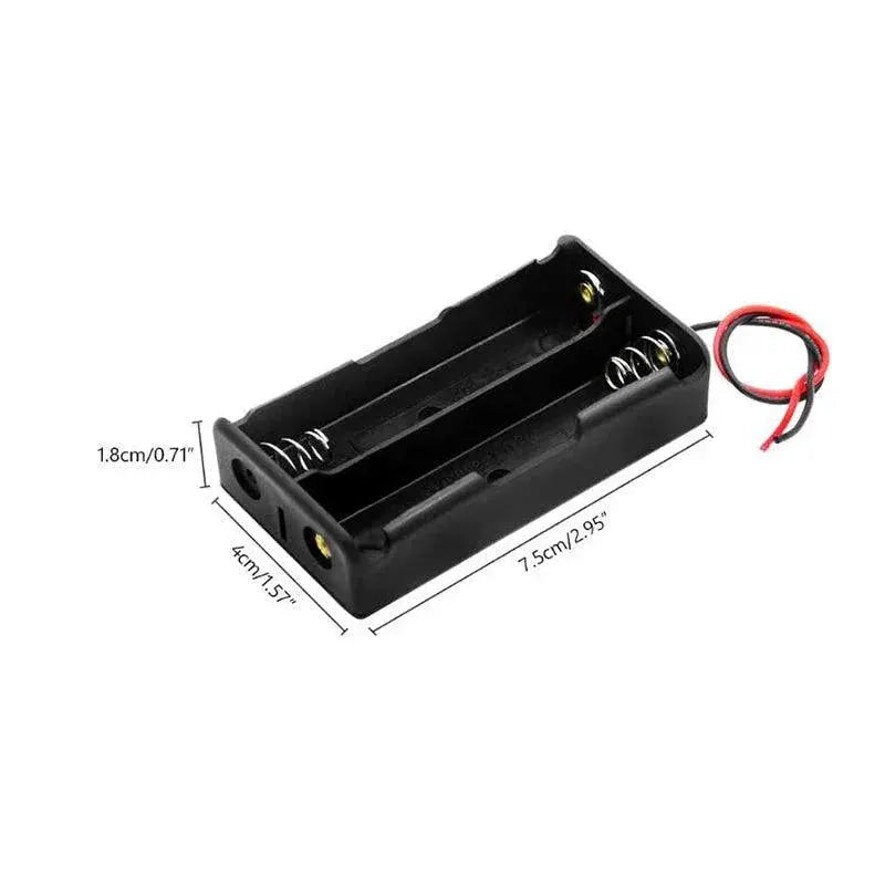 Versatile 18650 Battery Holder With Wire Leads 1 To 4 Slots