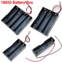 Versatile 18650 Battery Storage Cases 1 to 4 Slot Holders
