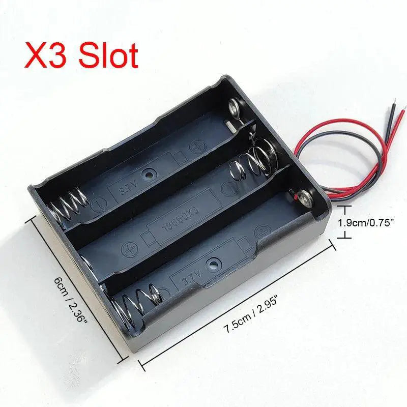 Versatile 18650 Battery Storage Cases With Slot Options