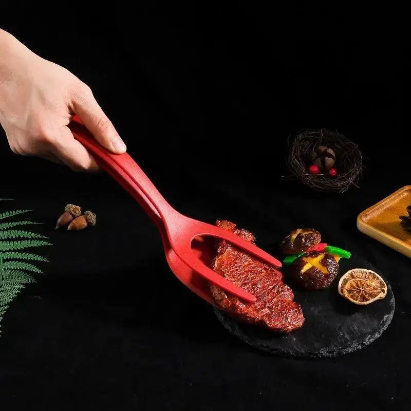 Versatile 2 - In - 1 Silicone Kitchen Tongs and Spatula Tools
