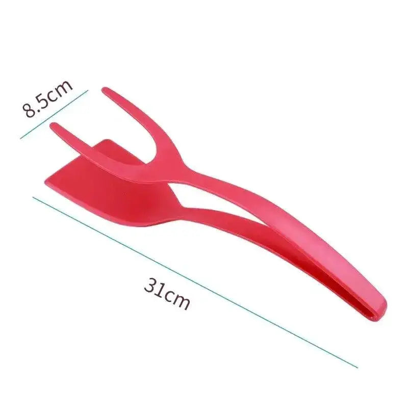 Versatile 2 - In - 1 Silicone Kitchen Tongs and Spatula Tools