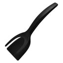 Versatile 2-in-1 Silicone Kitchen Tongs and Spatula Tools