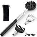 Versatile 3-In-1 Telescopic Back Scratcher for Comfort