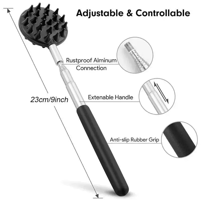 Versatile 3 - In - 1 Telescopic Back Scratcher for Comfort