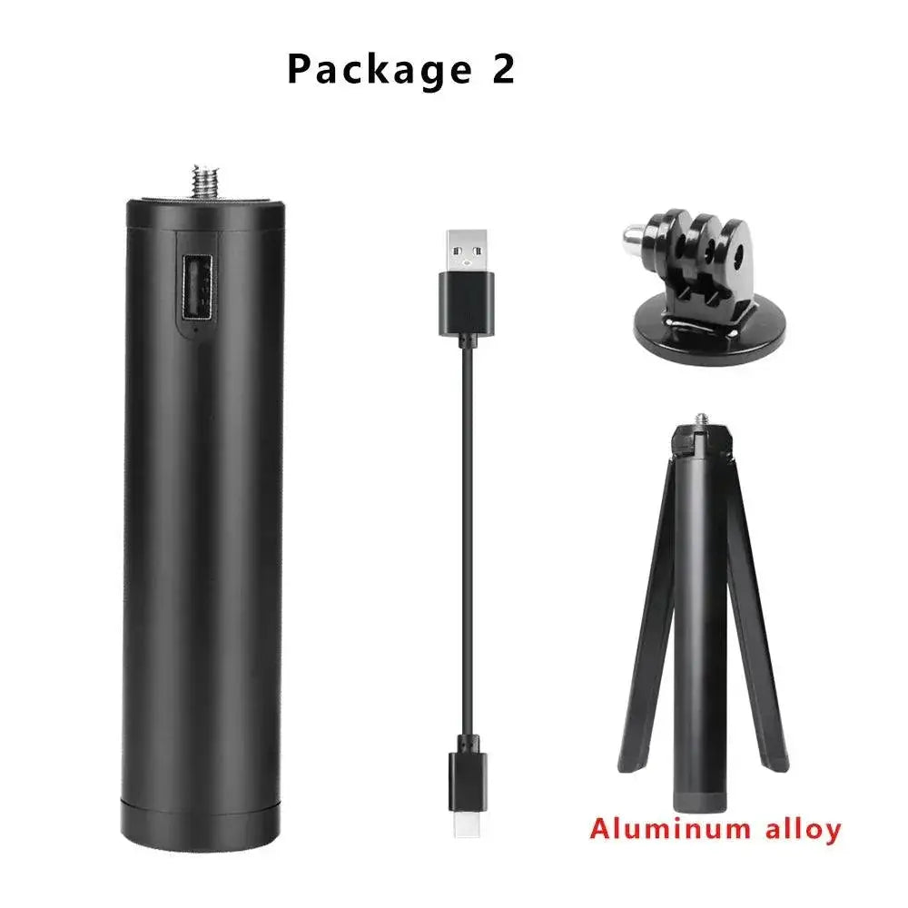 Versatile 7000mAh Power Bank With Hand Grip And Mini Tripod