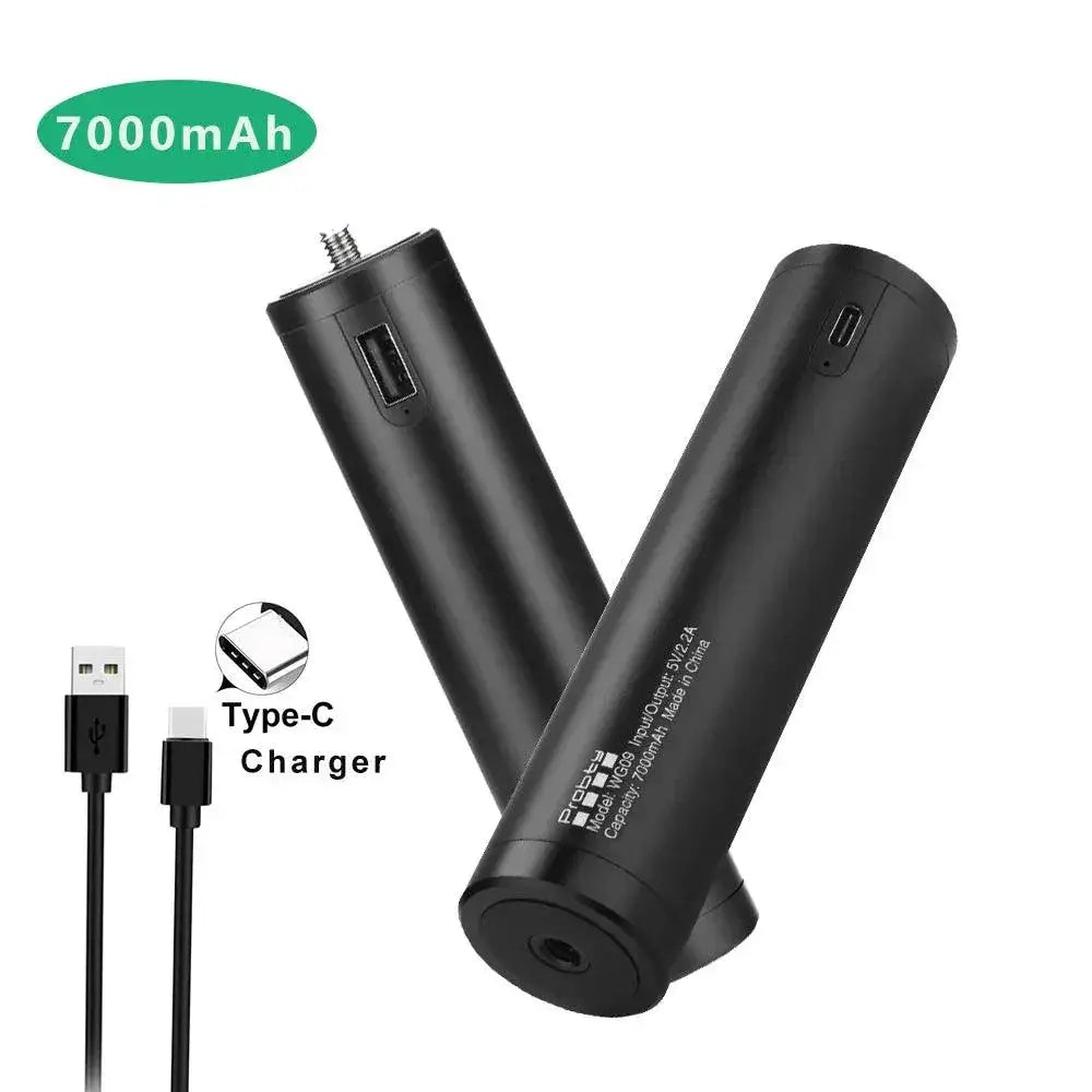 Versatile 7000mAh Power Bank With Hand Grip And Mini Tripod