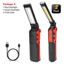 Versatile Dimmable COB LED Work Light USB Rechargeable Flashlight