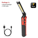 Versatile Dimmable COB LED Work Light USB Rechargeable Flashlight