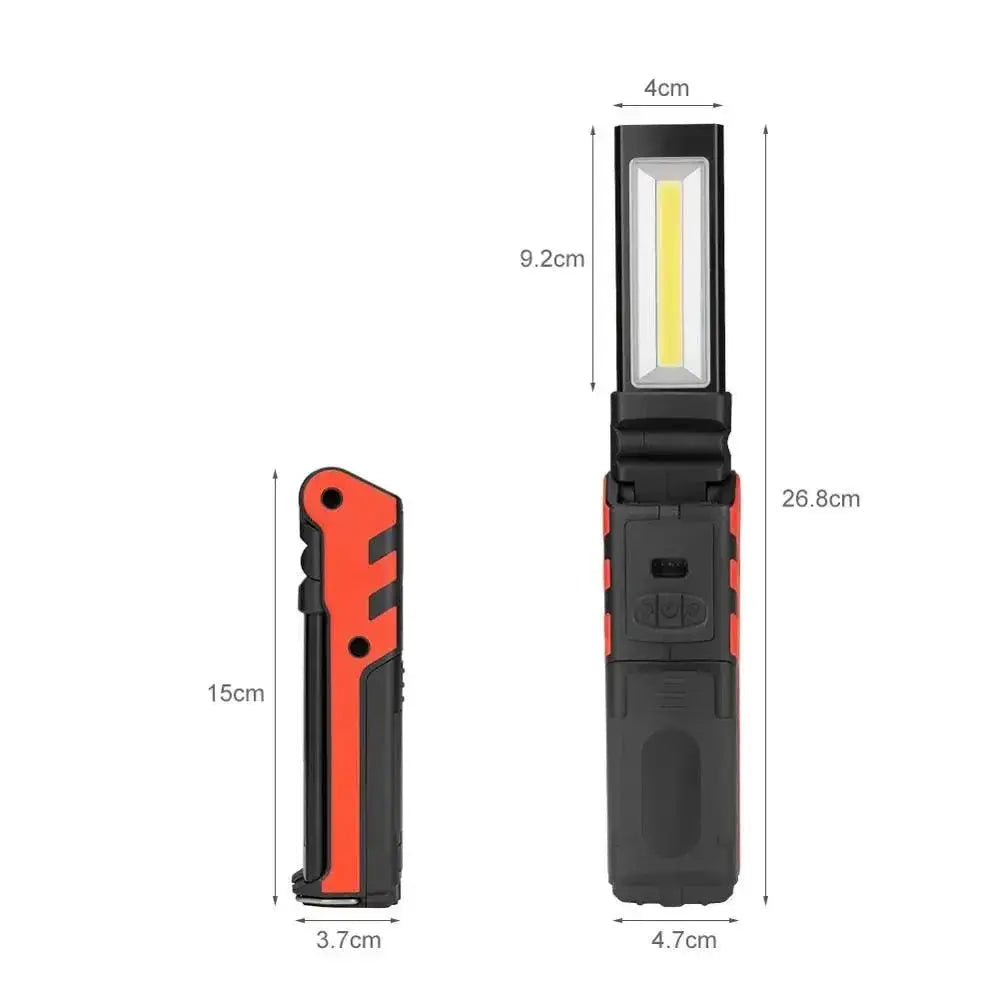 Versatile Dimmable COB LED USB Rechargeable Work Light