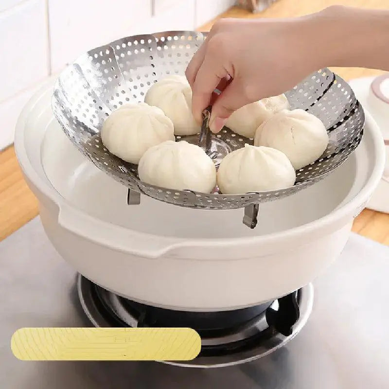 Versatile Folding Stainless Steel Steamer Rack For Veggies