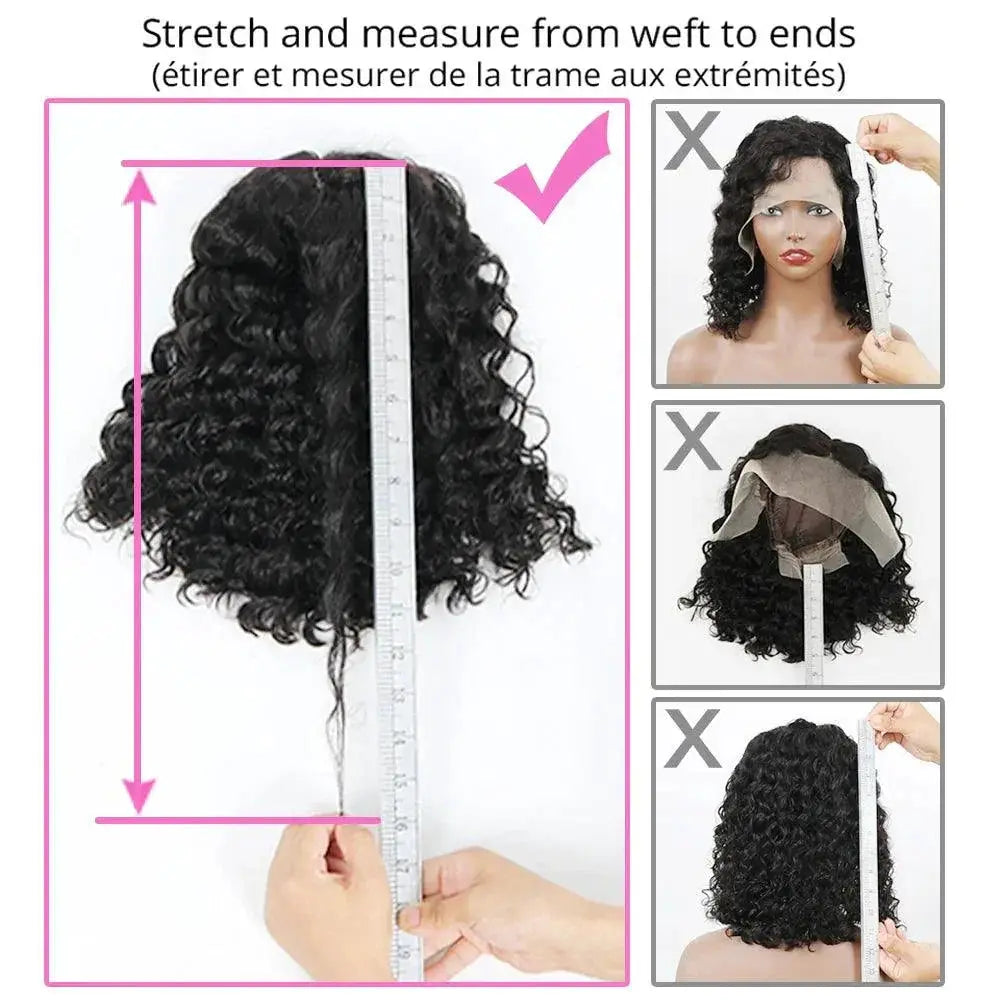 Versatile Kinky Curly Bob Wig Remy Human Hair Style