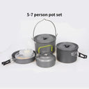 Versatile Lightweight Camping Cookware Set for 1-7 People