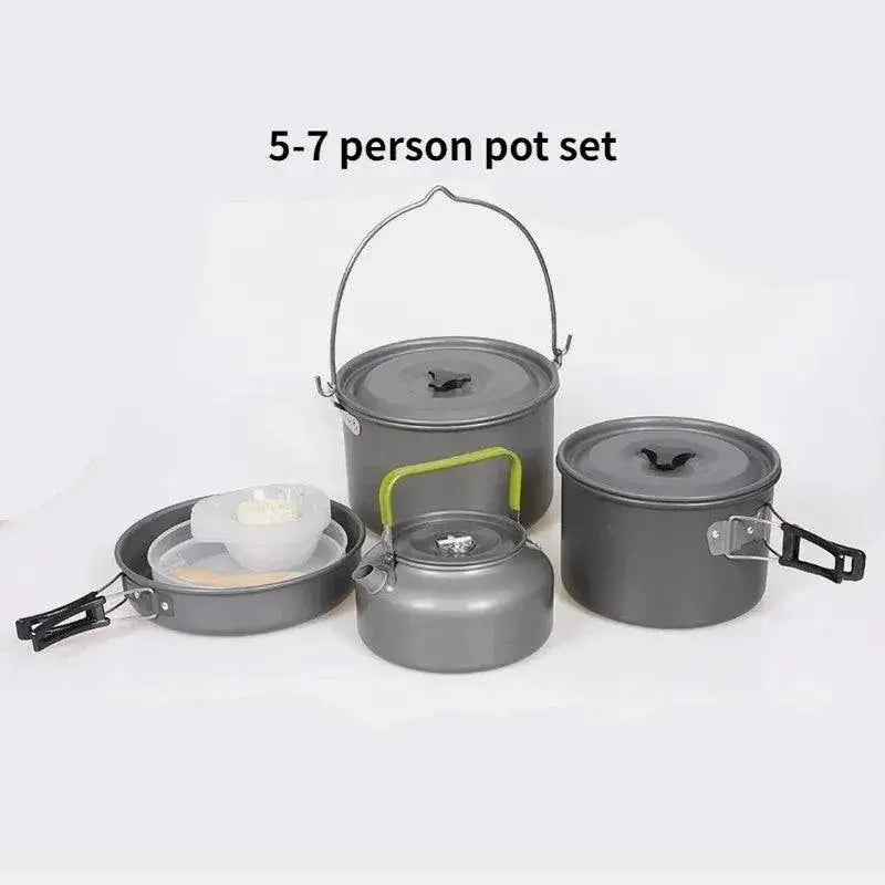 Versatile Lightweight Camping Cookware Set for One to Seven