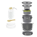 Versatile Lightweight Camping Cookware Set for 1-7 People
