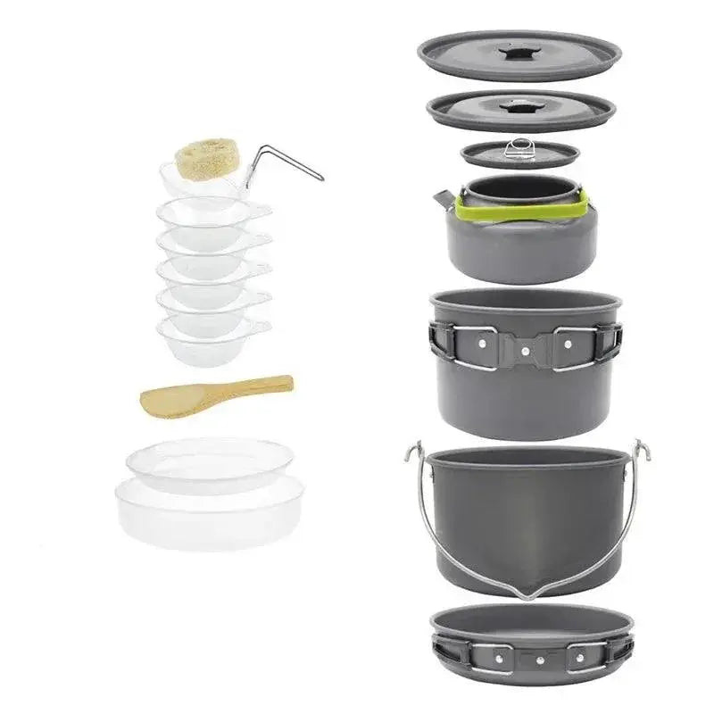 Versatile Lightweight Camping Cookware Set for One to Seven