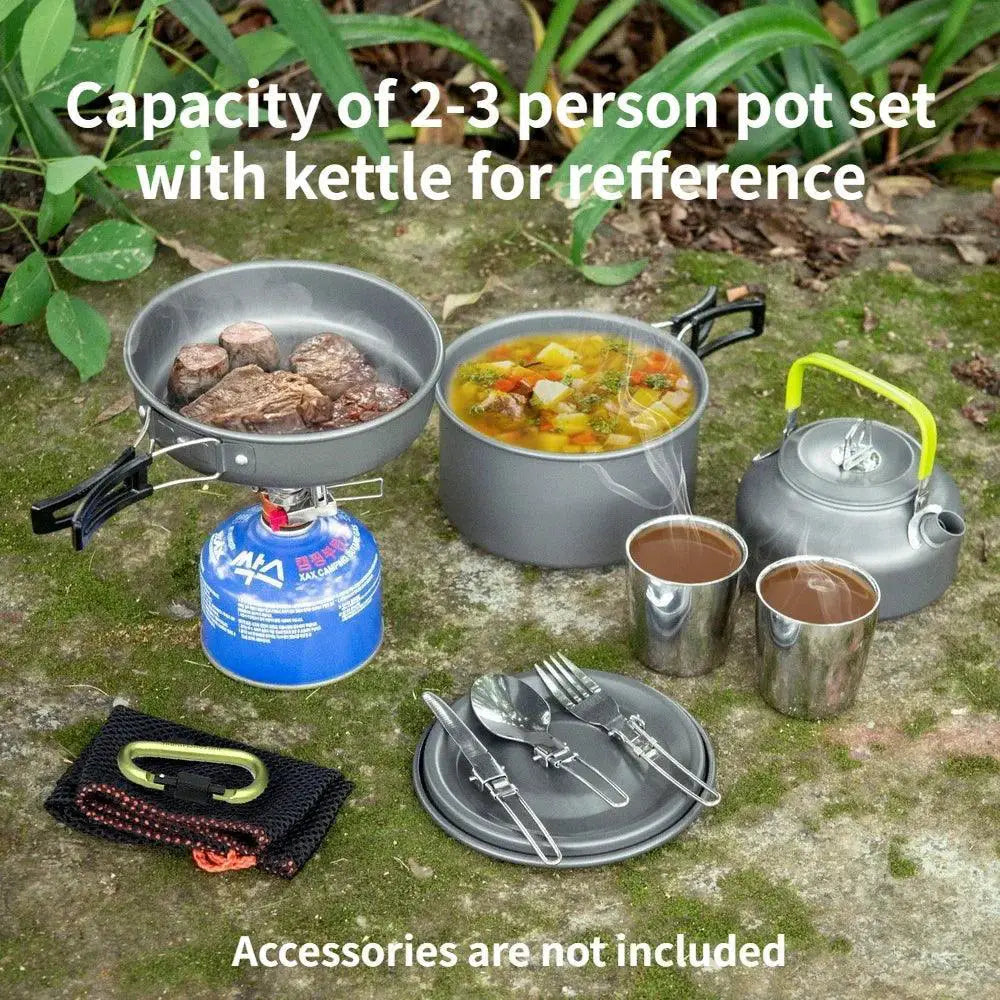Versatile Lightweight Camping Cookware Set for One to Seven