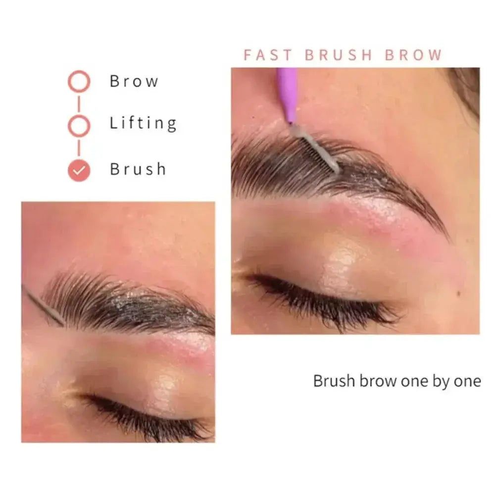 Mini Brow And Lash Grooming Set With Precision Brushes
