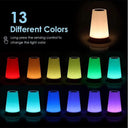 Versatile RGB Night Light: Remote Control, 13 Color Options