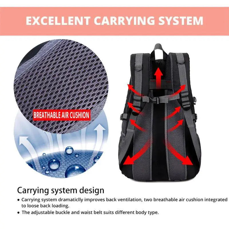 Unisex Waterproof Hiking Backpack for Men and Women