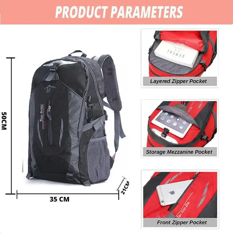 Unisex Waterproof Hiking Backpack for Men and Women
