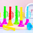 Vibrant 12PC Mini Trumpet Horns for Kids Parties Fun