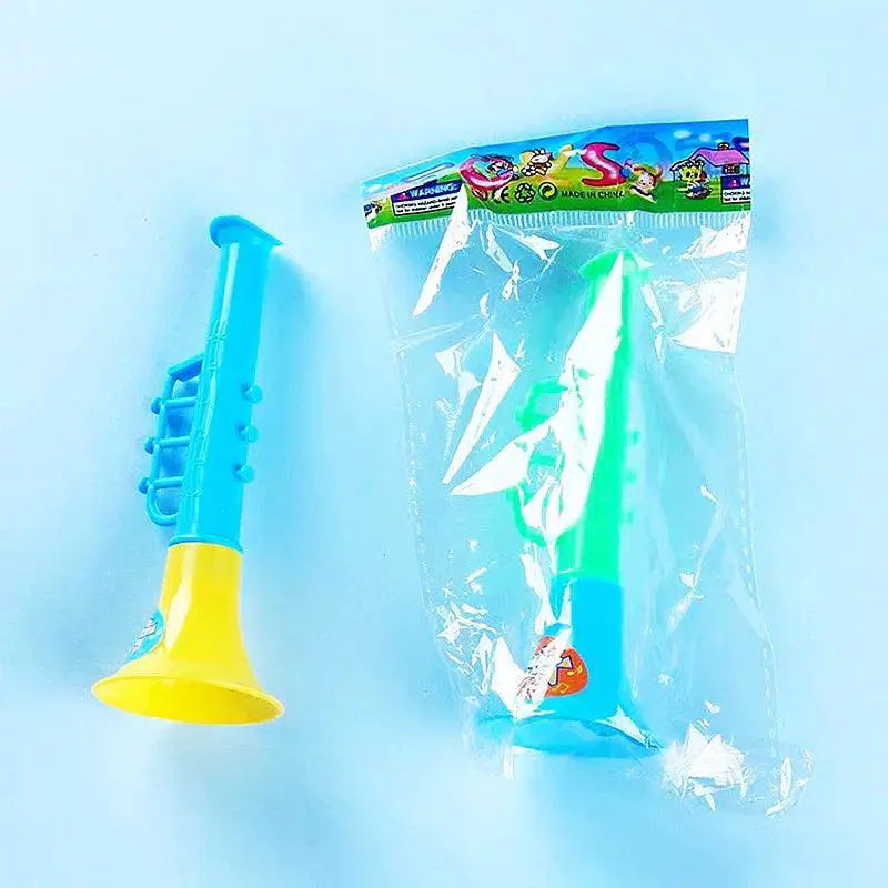 Vibrant 12 Piece Mini Trumpet Horns For Kids Parties