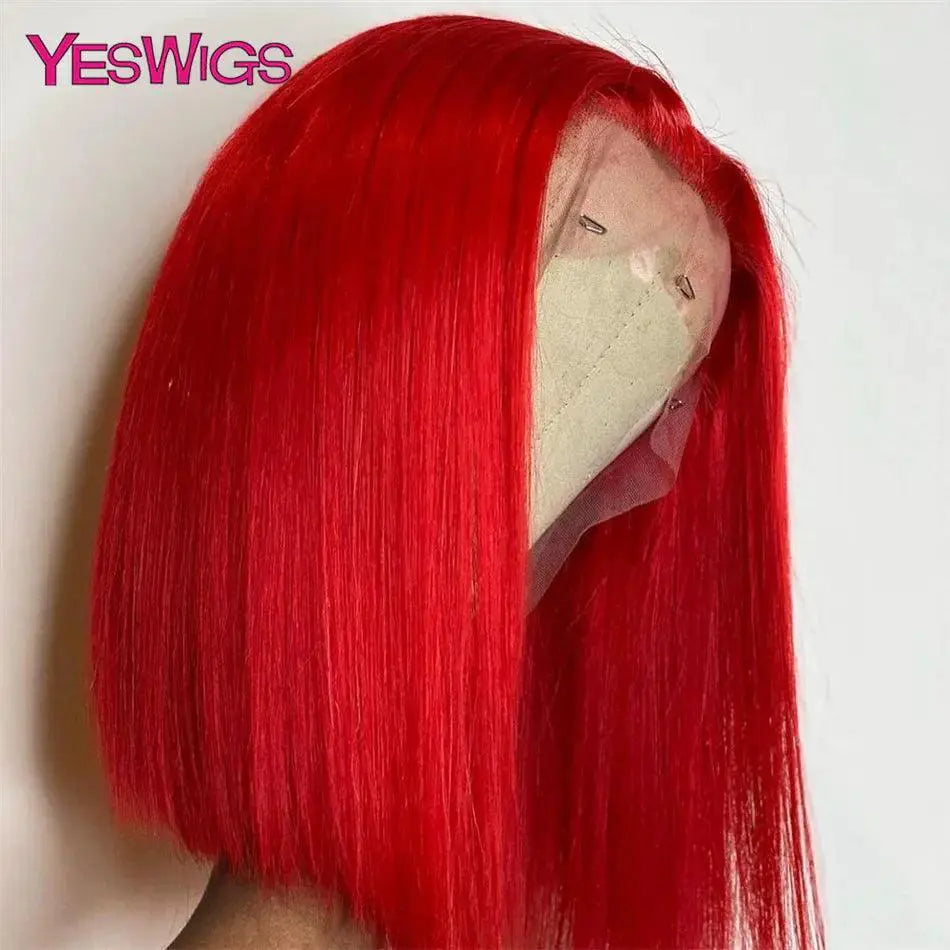 Vibrant 13x4 Short Bob Wigs In 613 Blonde Grey Orange