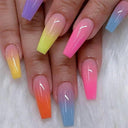 Vibrant Ballet False Nails Kit Colorful Waterproof Design