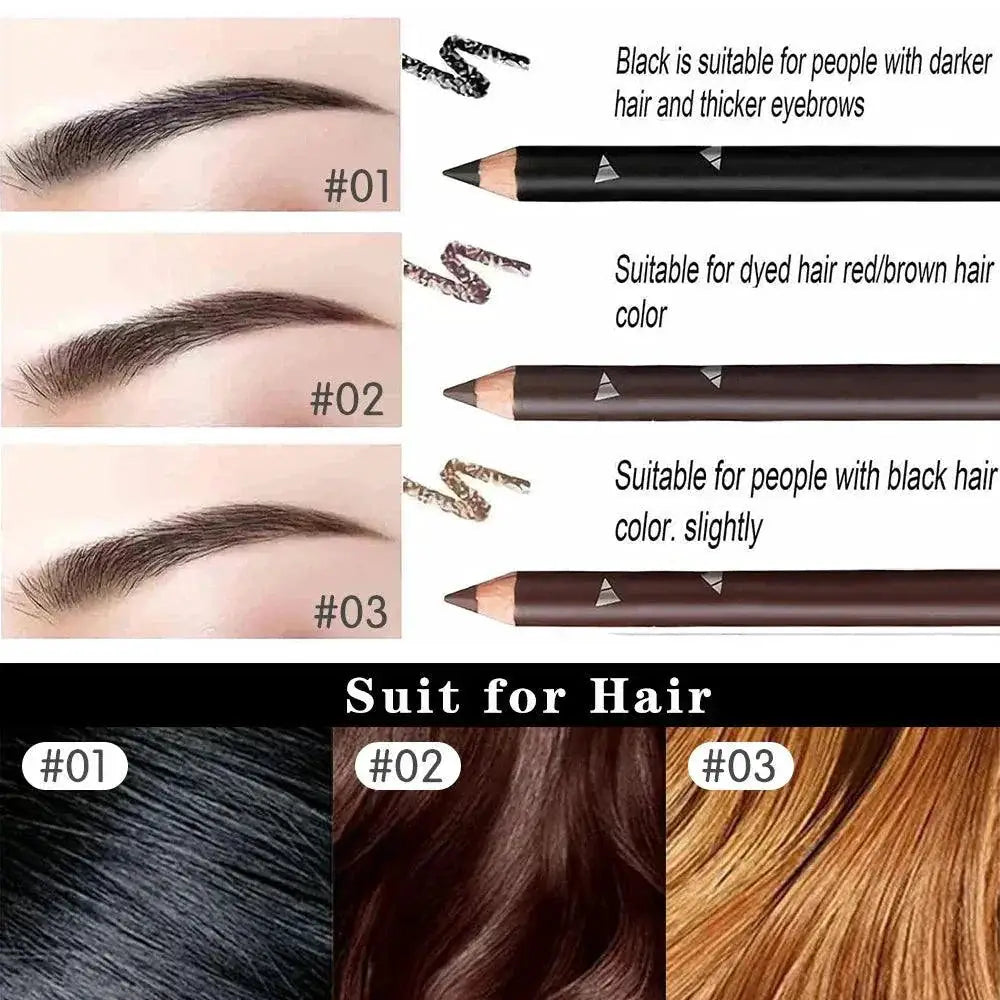 Vibrant Brow Pencil Set Waterproof Long Lasting Kit
