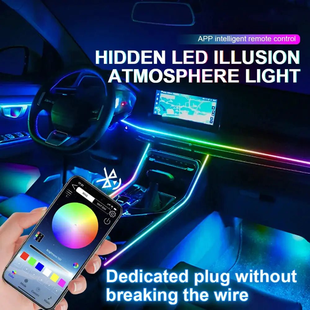 Vibrant Car Ambient Light Kit for Mood