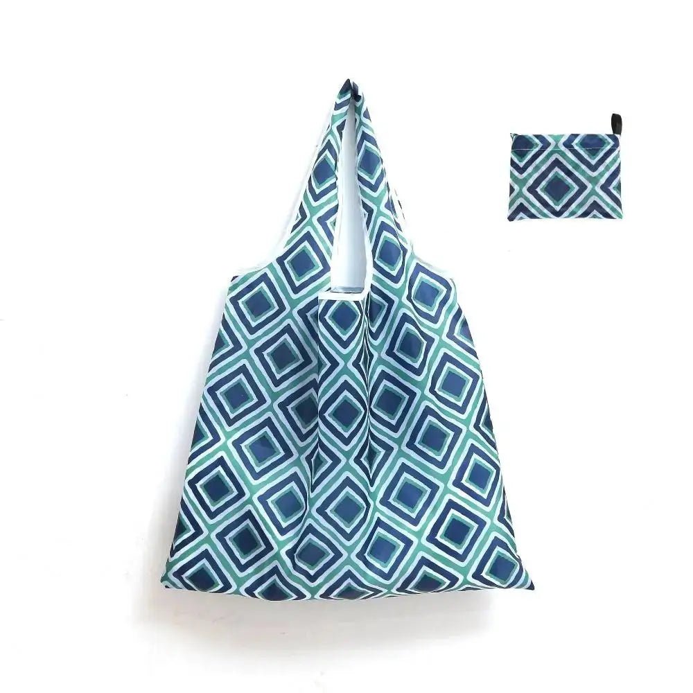 Vibrant Lemon Print Large Capacity Foldable Tote Bag With Reusable Pouch