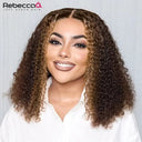 Curly Bob Wig For Red Mahogany Look