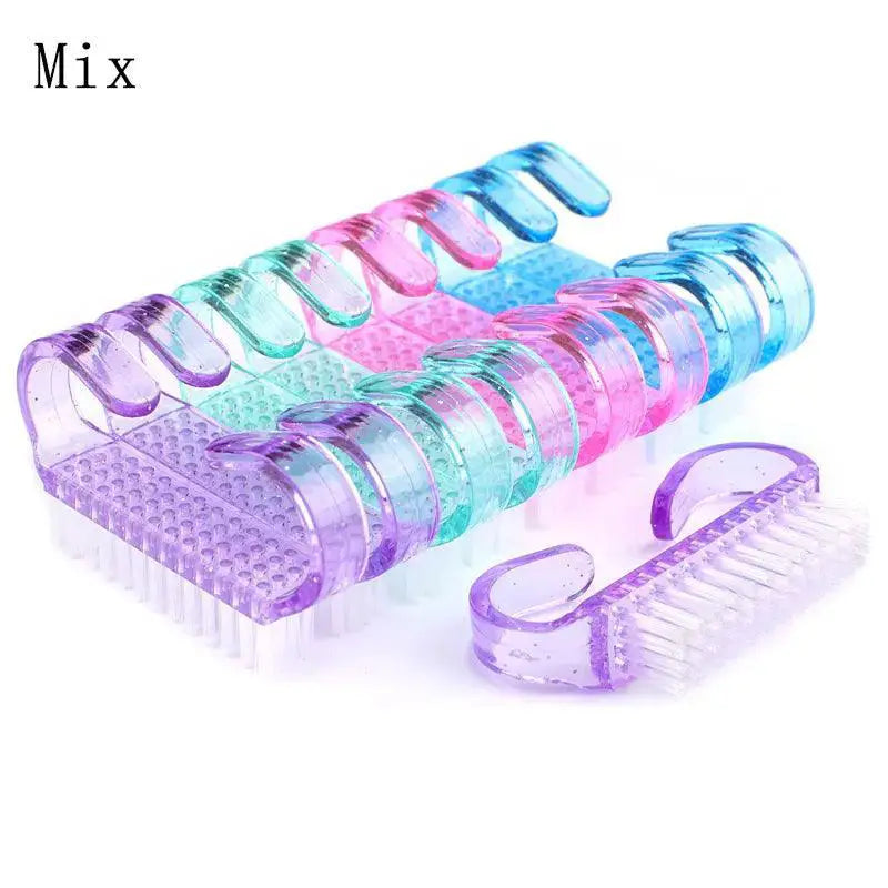 Vibrant Nail Brush Set For Manicure And Pedicure Brushes